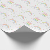Einfache Pastell-Rainbow-Kuchen Geschenkpapier (Ecke)