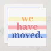 Einfache Pastelle, die wir bewegt haben Ankündigung (Vorne/Hinten)