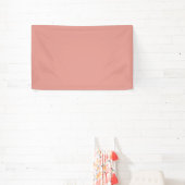 Einfache pastellene Flamingo-Rosa-Farbe Banner (InSitu)
