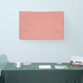 Einfache pastellene Flamingo-Rosa-Farbe Banner (Messe)