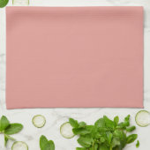 Einfache pastellene Flamingo-Rosa-Farbe Geschirrtuch (Gefaltet)