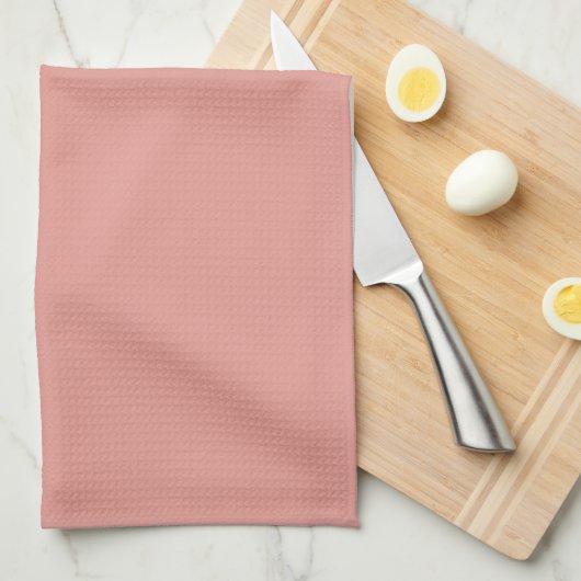 Einfache pastellene Flamingo-Rosa-Farbe Geschirrtuch (Viertel Falte)