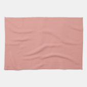 Einfache pastellene Flamingo-Rosa-Farbe Geschirrtuch (Horizontal)