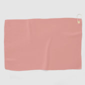 Einfache pastellene Flamingo-Rosa-Farbe Golfhandtuch (Horizontal)