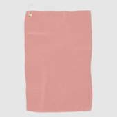 Einfache pastellene Flamingo-Rosa-Farbe Golfhandtuch (Vorderseite)