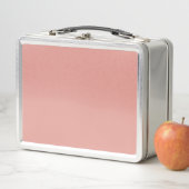 Einfache pastellene Flamingo-Rosa-Farbe Metall Brotdose (Beispiel)