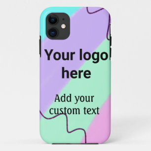 Einfache Pastellfarbe Logo und benutzerdefinierter Case-Mate iPhone Hülle