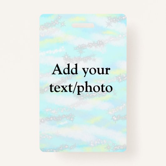 Einfache Pastellfarben Glitzer hinzufügen Foto Ausweis (Vorderseite)