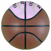 Einfache Pastellfarben Glitzer hinzufügen Foto Basketball (Rechts)