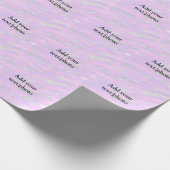 Einfache Pastellfarben Glitzer hinzufügen Foto Geschenkpapier (Ecke)