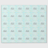 Einfache Pastellfarben Glitzer hinzufügen Foto Geschenkpapier (Flach)