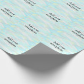 Einfache Pastellfarben Glitzer hinzufügen Foto Geschenkpapier (Ecke)