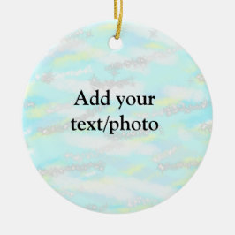 Einfache Pastellfarben Glitzer hinzufügen Foto Keramik Ornament