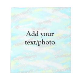 Einfache Pastellfarben Glitzer hinzufügen Foto Notizblock