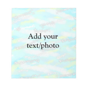 Einfache Pastellfarben Glitzer hinzufügen Foto Notizblock