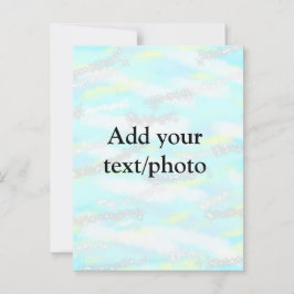 Einfache Pastellfarben Glitzer hinzufügen Foto Postkarte