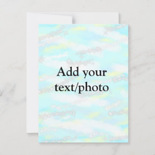 Einfache Pastellfarben Glitzer hinzufügen Foto Postkarte