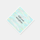 Einfache Pastellfarben Glitzer hinzufügen Foto Serviette (Ecke)