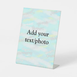 Einfache Pastellfarben Glitzer hinzufügen Foto Sockelschild