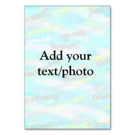 Einfache Pastellfarben Glitzer hinzufügen Foto Tischnummer