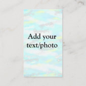 Einfache Pastellfarben Glitzer hinzufügen Foto Visitenkarte (Rückseite)