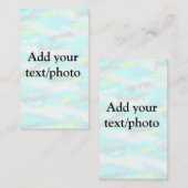 Einfache Pastellfarben Glitzer hinzufügen Foto Visitenkarte (Vorne/Hinten)