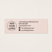 Einfache Pastellfarben-Rosa-Ohrringe (Rückseite)