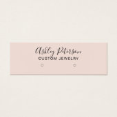 Einfache Pastellfarben-Rosa-Ohrringe (Vorderseite)