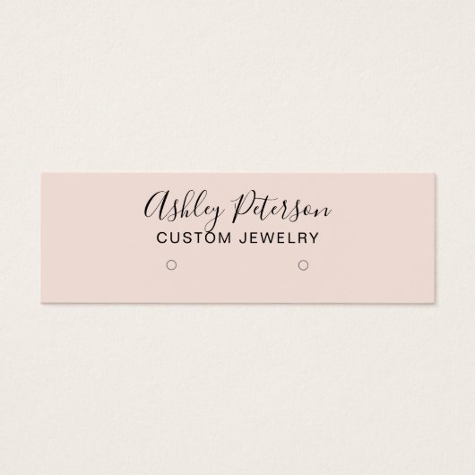 Einfache Pastellfarben-Rosa-Ohrringe (Vorderseite)