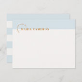 Einfache Pastellfarben - Staunen - Blau (Vorne/Hinten)