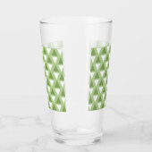 Einfache pastellgrüne geometrische Muster Glas (Links)