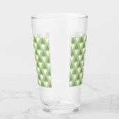 Einfache pastellgrüne geometrische Muster Glas (Rechts)