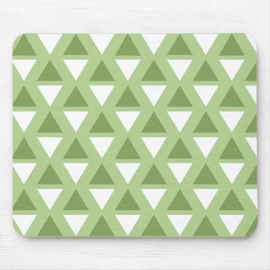 Einfache pastellgrüne geometrische Muster Mousepad (Vorne)
