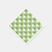 Einfache pastellgrüne geometrische Muster Serviette (Ecke)