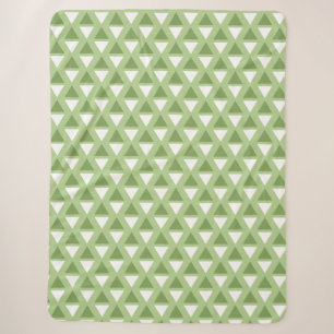 Einfache pastellgrüne geometrische Muster Sherpadecke