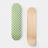 Einfache pastellgrüne geometrische Muster Skateboard (Vorderseite)