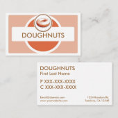 Einfache Pastellnudelkarten Visitenkarte (Vorne/Hinten)