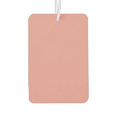 Einfache pastellrosa Flamingo-Farbe Autolufterfrischer (Rückseite)
