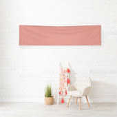 Einfache pastellrosa Flamingo-Farbe Banner (InSitu)