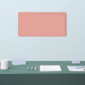 Einfache pastellrosa Flamingo-Farbe Banner (Messe)