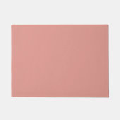 Einfache pastellrosa Flamingo-Farbe Fußmatte (Vorderseite)