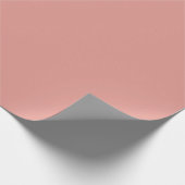 Einfache pastellrosa Flamingo-Farbe Geschenkpapier (Ecke)