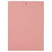 Einfache pastellrosa Flamingo-Farbe Klemmbrett (Rückseite)