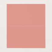 Einfache pastellrosa Flamingo-Farbe Visitenkarten (Außenseite Aufgefaltet)