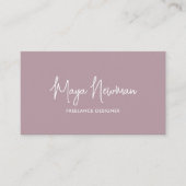 EINFACHE PASTELUNTERSCHRIFT NAME BERUFLICH VISITENKARTE (Vorderseite)