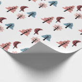 Einfache Pastelweihnachtsbaume Geschenkpapier (Ecke)