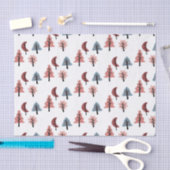 Einfache Pastelweihnachtsbaume Seidenpapier (Handwerk)