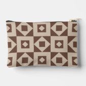 Einfache Patch Brown Cream Print Cut Nähen Klein Zubehörtasche (Rückseite)