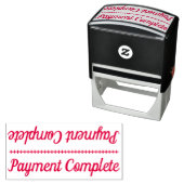 Einfache "Payment Complete"-Briefmarke aus Kautsch Permastempel (Beispiel)