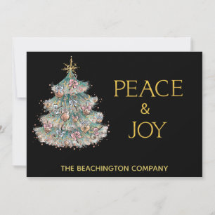 *~* Einfache PEACE JOY Corporate Christmas Tree Ca